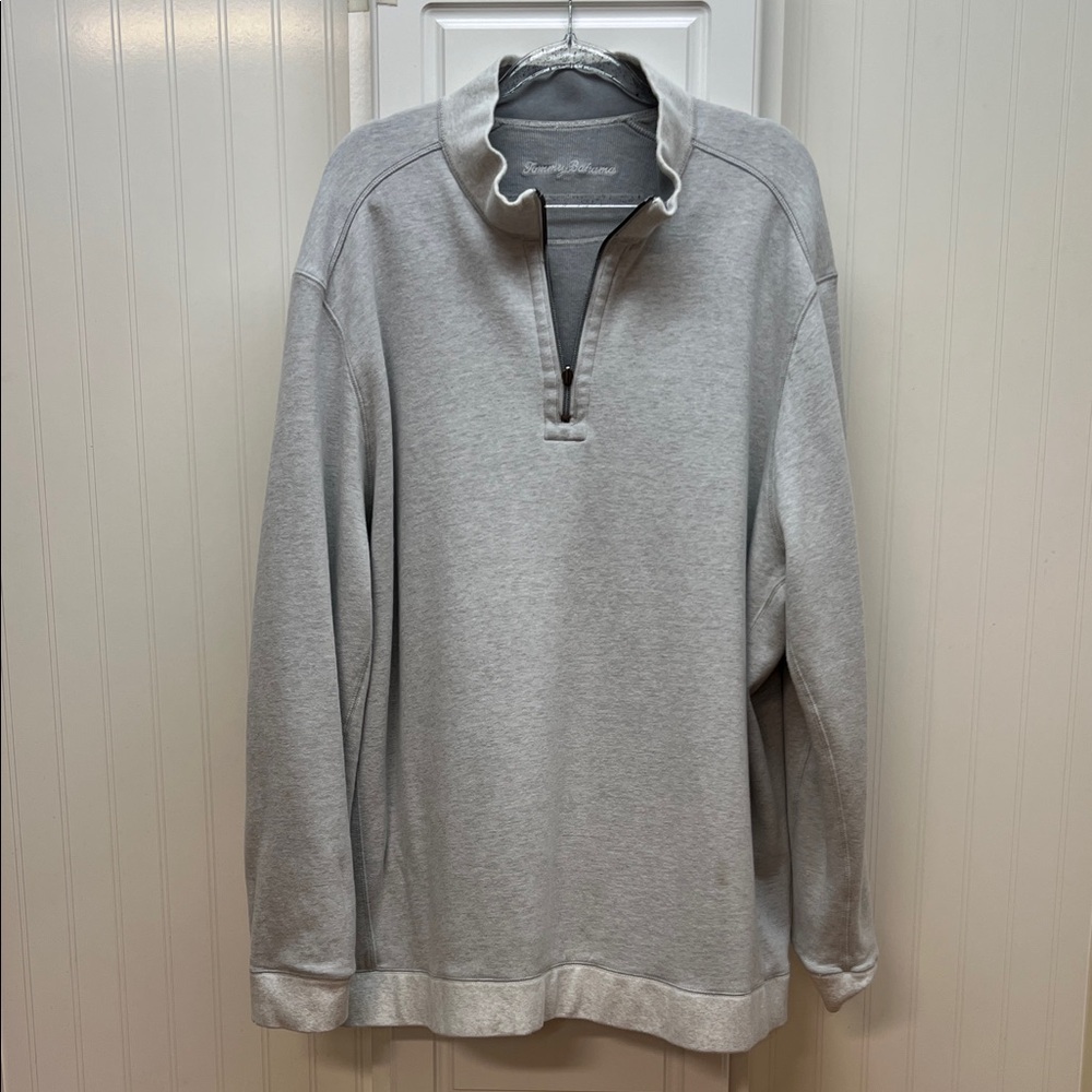 Gray Quarter-Zip Doble Sided Pullover Sweatshirt - image 3